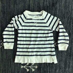 Primary toddler tunic- navy blue and white stripe- 3T